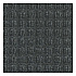Super-Soaker Wiper/Scraper Mat with Gripper Bottom, Rectangular, Charcoal Gray Loop Pile Surface, 36
