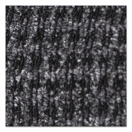 Oxford Wiper Mat, Rectangular, Charcoal Gray/Black Loop Pile Surface, 48