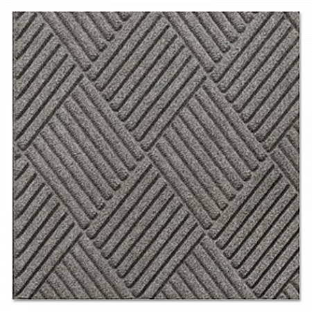 Super-Soaker Diamond Wiper/Scraper Mat, Rectangular, Slate Green Carpeted Surface, 36