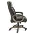 Alera Veon Series Executive High-Back Bonded Leather Chair, Supports Up to 275 lb, Black Seat/Back, Graphite Base (VN4119)