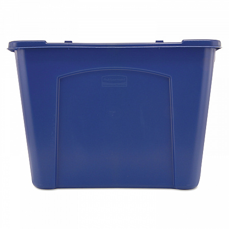 Stacking Recycle Bin, 14 gal, Polyethylene, Blue (571473BE)