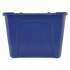 Rubbermaid Commercial Stacking Recycle Bin, Rectangular, Polyethylene, 14 gal, Blue (571473BE)