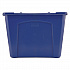 Stacking Recycle Bin, 14 gal, Polyethylene, Blue (571473BE)