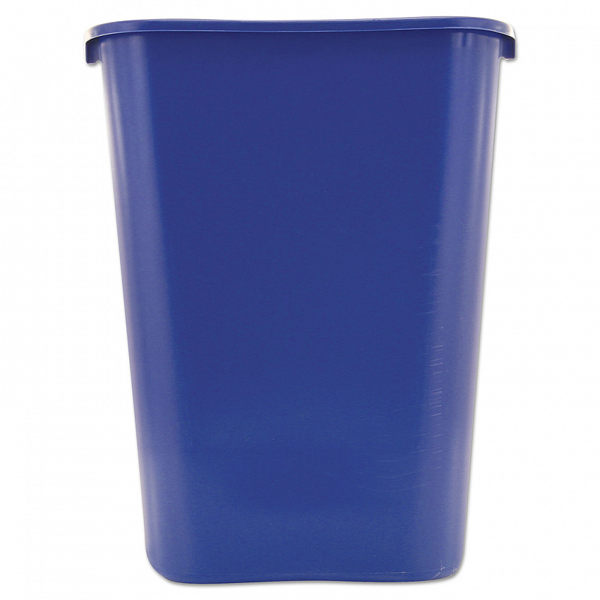 Deskside Recycling Container with Symbol, Large, 41.25 qt, Plastic, Blue (295773BE)