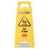 Rubbermaid Commercial Caution Wet Floor Sign, 11 x 12 x 25, Bright Yellow (611277YW)