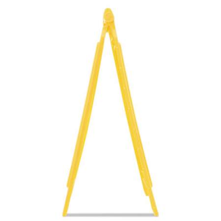 Rubbermaid Commercial Multilingual "Caution" Floor Sign,  11 x 12 x 25, Bright Yellow (611200YW)