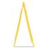 Rubbermaid Commercial Multilingual "Caution" Floor Sign,  11 x 12 x 25, Bright Yellow (611200YW)
