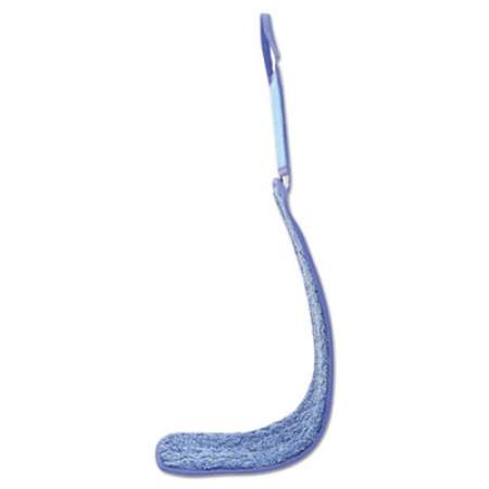 Rubbermaid Commercial HYGEN HYGEN Wet Pad w/Scrubber, Nylon/Polyester Microfiber, 18" Long, Blue (Q415BE)