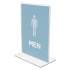 deflecto Classic Image Double-Sided Sign Holder, 5 x 7 Insert, Clear (69101)