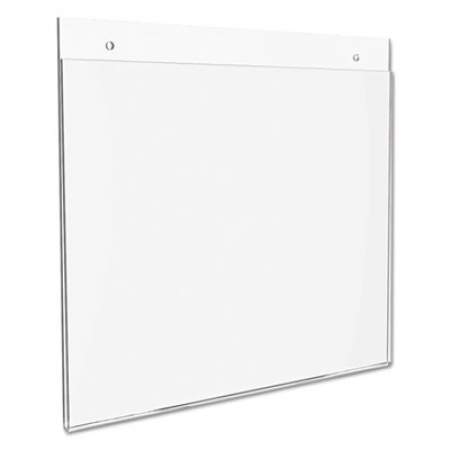 deflecto Classic Image Wall-Mount Sign Holder, Landscape, 11 x 8 1/2, Clear (68301)