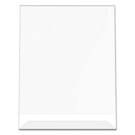 deflecto Classic Image Slanted Sign Holder, Portrait, 8 1/2 x 11 Insert, Clear (69701)