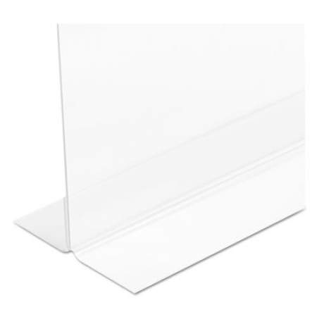 deflecto Classic Image Double-Sided Sign Holder, 11 x 8 1/2 Insert, Clear (69301)
