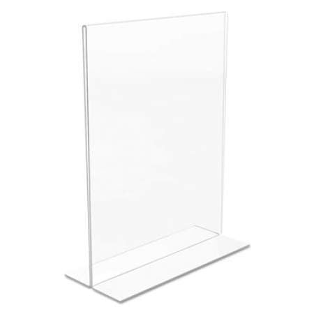 deflecto Classic Image Double-Sided Sign Holder, 8 1/2 x 11 Insert, Clear (69201)