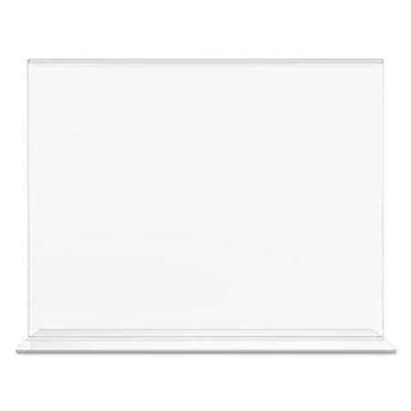 deflecto Classic Image Double-Sided Sign Holder, 11 x 8 1/2 Insert, Clear (69301)