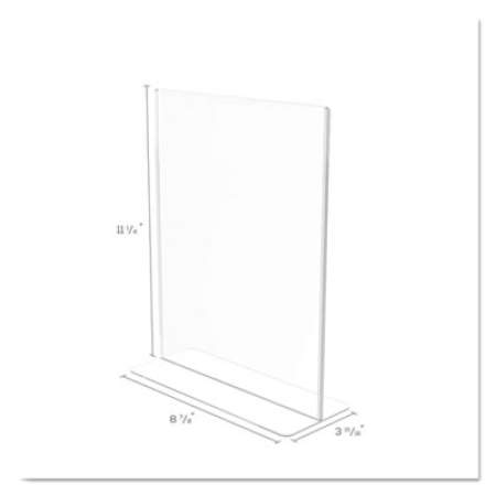 deflecto Superior Image Double Sided Sign Holder, 8 1/2 x 11 Insert, Clear (590801)