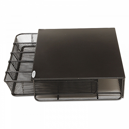 Onyx One Drawer Hospitality Organizer, 5 Compartments, 12.5 x 11.25 x 3.25, Black (3274BL)