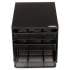 Safco 3 Drawer Hospitality Organizer, 7 Compartments, 11 1/2w x 8 1/4d x 8 1/4h, Bk (3275BL)