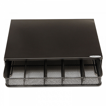 Onyx One Drawer Hospitality Organizer, 5 Compartments, 12.5 x 11.25 x 3.25, Black (3274BL)