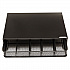 Onyx One Drawer Hospitality Organizer, 5 Compartments, 12.5 x 11.25 x 3.25, Black (3274BL)