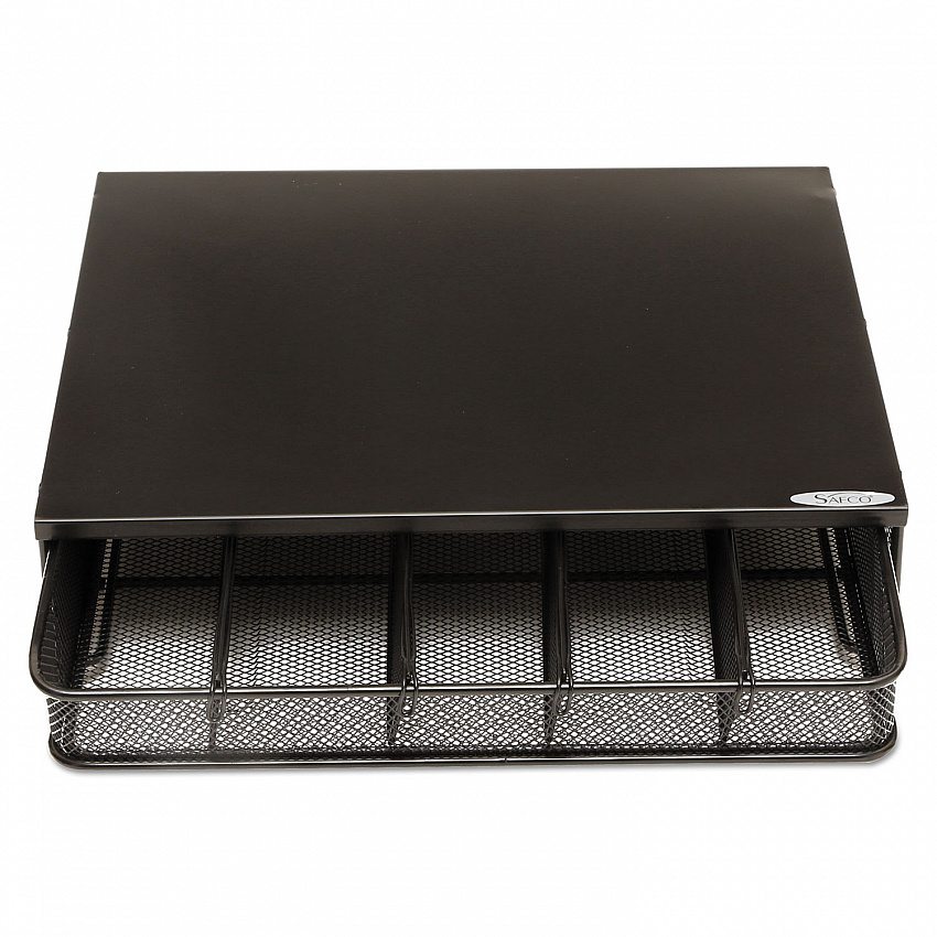 Onyx One Drawer Hospitality Organizer, 5 Compartments, 12.5 x 11.25 x 3.25, Black (3274BL)