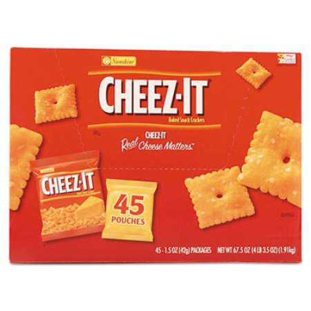 Sunshine Cheez-it Crackers, Original, 1.5 oz Pack, 45 Packs/Carton (827553)