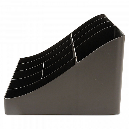 11-Compartment Coffee Condiment Organizer, 18.25 x 6.63 x 9.78, Black (COMORGBLK)