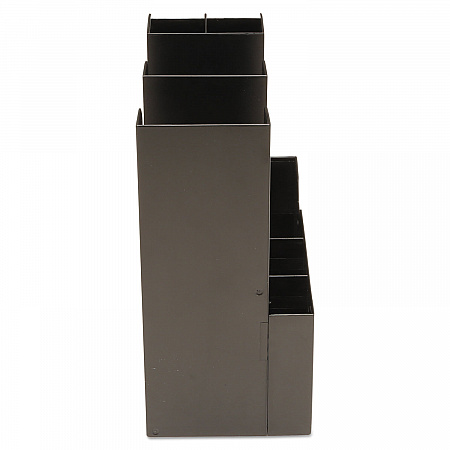 Coffee Condiment Caddy Organizer, 10 Compartments, 5.4 x 11 x 12.6, Black (CAD01BLK)