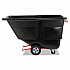 1 cu yd BRUTE Rotomolded Tilt Truck, 850 lb Capacity, Black (1314BLA)