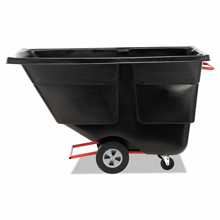 1 cu yd BRUTE Rotomolded Tilt Truck, 850 lb Capacity, Black (1314BLA)