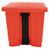 Indoor Utility Step-On Waste Container, 8 gal, Plastic, Red (6143RED)