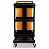 Multi-Shelf Cleaning Cart, Plastic, 4 Shelves, 1 Bin, 20