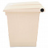 Indoor Utility Step-On Waste Container, 8 gal, Plastic, Beige (6143BEI)