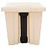 Indoor Utility Step-On Waste Container, 8 gal, Plastic, Beige (6143BEI)