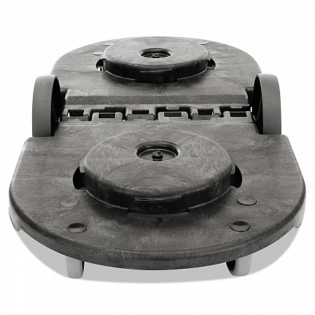 BRUTE Tandem Dolly, Two-Container, 300 lb Capacity, 20.25w x 45d x 8h, Black (264600BLA)