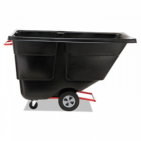 1 cu yd BRUTE Rotomolded Tilt Truck, 850 lb Capacity, Black (1314BLA)