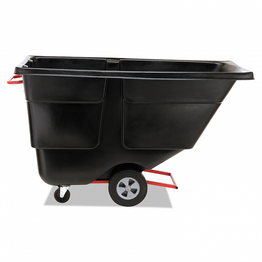 1 cu yd BRUTE Rotomolded Tilt Truck, 850 lb Capacity, Black (1314BLA)