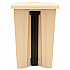 Indoor Utility Step-On Waste Container, 12 gal, Plastic, Beige (6144BEI)