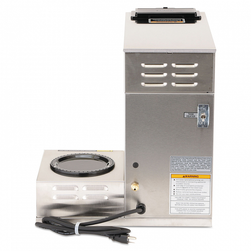 CWTF-3 Three Burner Automatic Coffee Brewer, 12-Cup, Black/Stainless Steel (CWTF153LP)
