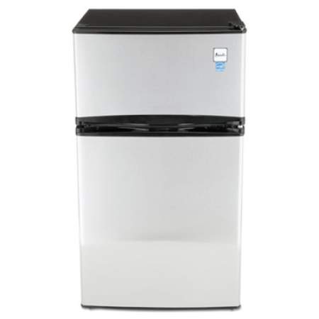 Avanti Counter-Height 3.1 Cu. Ft Two-Door Refrigerator/freezer, Black/stainless Steel (RA31B3S)