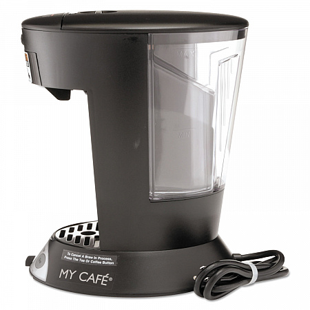 My Cafe Pourover Commercial Grade Coffee/Tea Pod Brewer, Stainless Steel, Black (MCP)