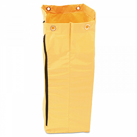Zippered Vinyl Cleaning Cart Bag for Rubbermaid Commercial FG6173-88, 24 gal, 6.5