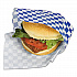 Grease-Resistant Paper Wraps and Liners, 12 x 12, Blue Check, 1,000/Box, 5 Boxes/Carton (057850)