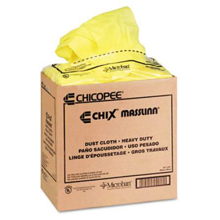 Chix Masslinn Dust Cloths, 24 x 24, Yellow, 50/Bag, 2 Bags/Carton (0911)