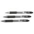 AbilityOne 7520016471706 SKILCRAFT Gel Pen, Retractable, Fine 0.5 mm, Black Ink, Clear/Black Barrel, Dozen