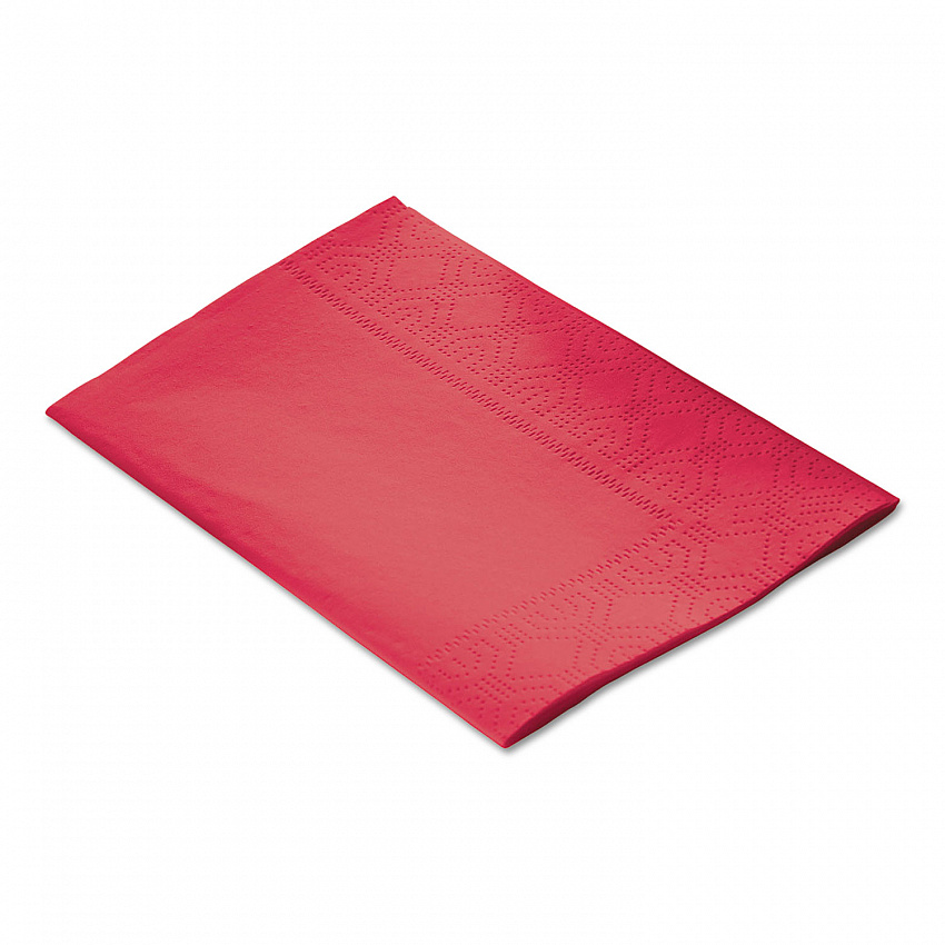 Dinner Napkins, 2-Ply, 15 x 17, Red, 1,000/Carton (180511)
