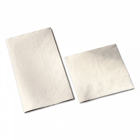Dinner Napkins, 2-Ply, 15 x 17, Ecru, 1,000/Carton (180517)