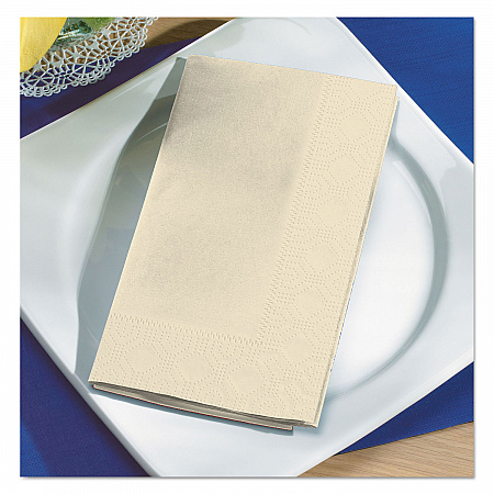 Dinner Napkins, 2-Ply, 15 x 17, Ecru, 1,000/Carton (180517)