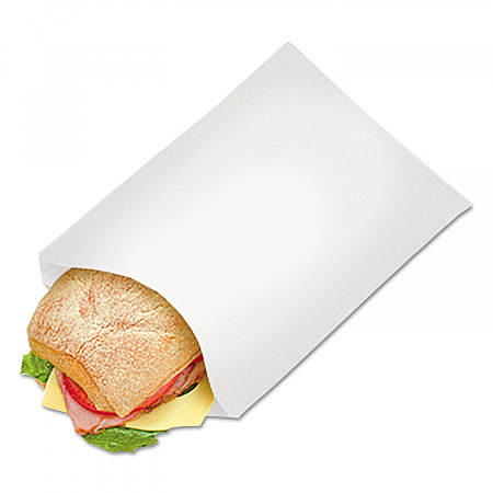 Grease-Resistant Single-Serve Bags, 6.5