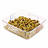 SpaceSaver Square Containers, 2 qt, 8.8 x 8.75 x 2.7, Clear, Plastic (6302CLE)