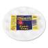 Creativity Street Round Plastic Paint Trays for Classroom, White, 10/Pack (5924)